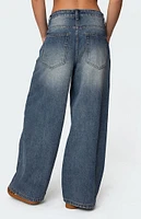 Edikted Skater Girl Washed Low Rise Jeans