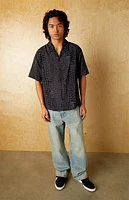 Pacsun Snakeskin Oversized Camp Shirt