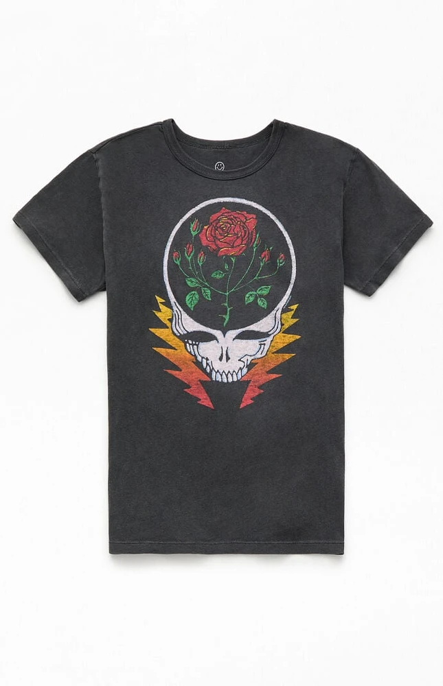 Junk Food Kids Grateful Dead Rose And Bolt T-Shirt