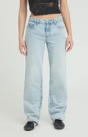 PacSun Jordyn Light Indigo Acid Low Rise Straight Leg Jeans