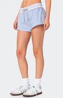 Edikted Riva Striped Contrast Shorts