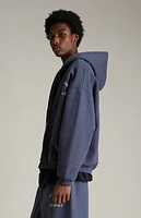 Fear of God Essentials Marine Heavy Fleece University Full Zip Hoodie