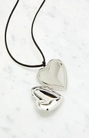 John Galt Heart Charm Rope Necklace