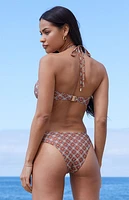 MINKPINK Anela Halter Bandeau Bikini Top