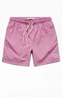 PacSun Orchid Collegiate 6.5" Swim Trunks