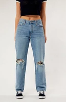 Levi's Medium Indigo Ripped '94 Baggy Jeans