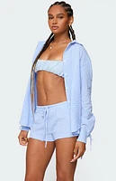 Edikted Lira Oversized Gingham Button Up Shirt