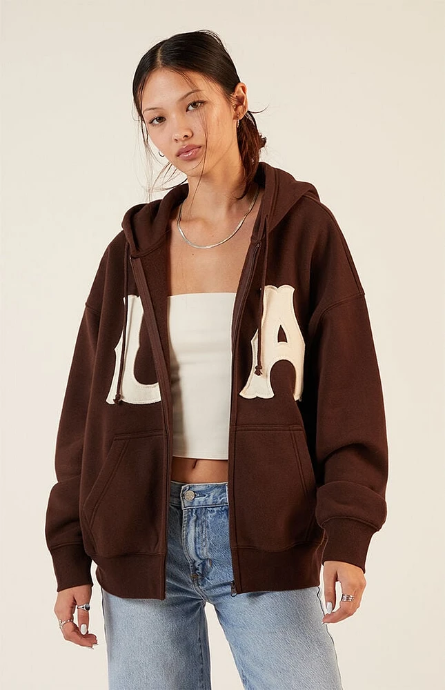 PacSun LA Zip Up Hoodie