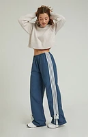 Pacsun Navy Wide Leg Track Pants