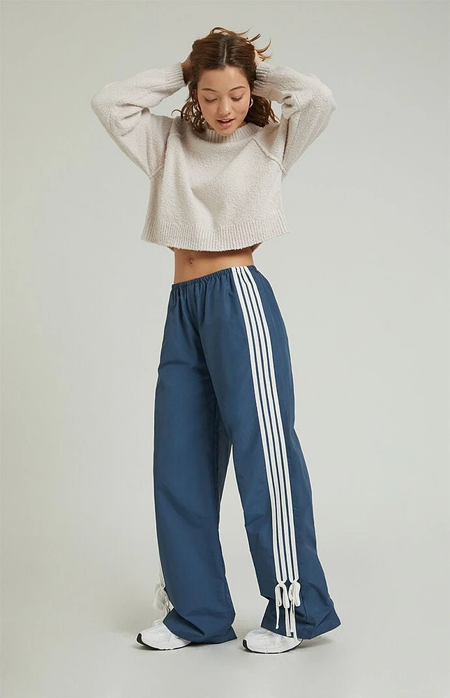 PacSun Navy Wide Leg Track Pants