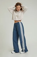 PacSun Navy Wide Leg Track Pants