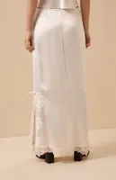 La Vita Lace Trim Maxi Skirt