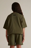 Fear of God Essentials Kids Military Fleece Soccer Sweat Shorts