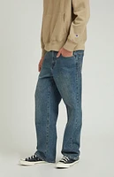 PacSun Tinted Medium Indigo Baggy Jeans