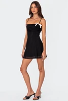 Edikted Anette Mesh Mini Dress