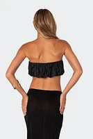 Romi Nylon Bubble Bandeau Top