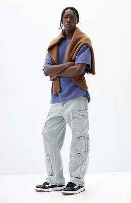 PacSun Light Indigo Baggy Cargo Jeans