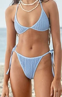 VDM The Label Delilah Marina Crochet Tie Side Bikini Bottom