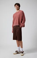 PacSun Brown Extreme Baggy Shorts