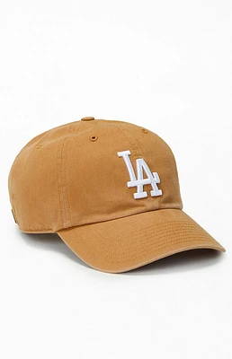 Khaki LA Dodgers Strapback Dad Hat