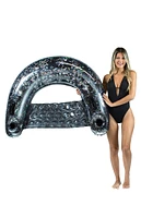 PoolCandy Jumbo Black Glitter Sun Chair