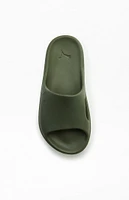 Women's Olive Shibui Cat Slide Sandals