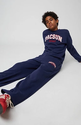 Pacsun Kids Chenille Embroidered Straight Leg Sweatpants