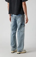 PacSun Light Indigo Baggy Cargo Jeans