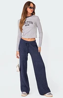 Edikted Portia Relaxed Cable Knit Pants