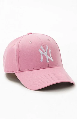 47 Brand Kids Pink NY Yankees Velcro Back Hat