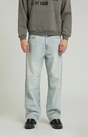 PacSun Light Indigo Dart Baggy Jeans