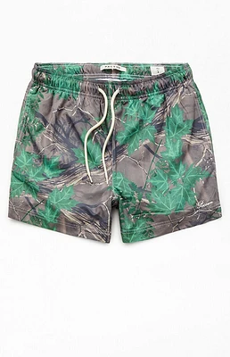 PacSun Woodland Camo AOP 4.5" Swim Trunks