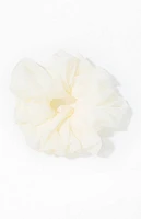 LA Hearts Ivory Jumbo Chiffon Hair Scrunchie