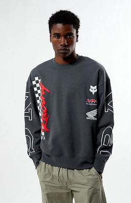 Fox Honda Oversized Fleece Crew Neck Sweatshirt