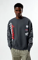 Fox Honda Oversized Fleece Crew Neck Sweatshirt