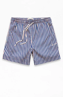 PacSun Stripe 4.5" Swim Trunks