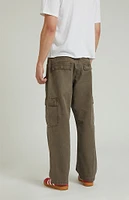 PacSun Brown Baggy Cargo Jeans