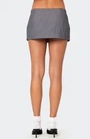 Edikted Magnolia Pinstripe Mini Skort