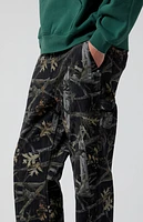 Pacsun Dylan Tree Camo Carpenter Baggy Jeans