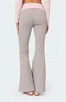 Edikted Molly Contrast Flared Leggings
