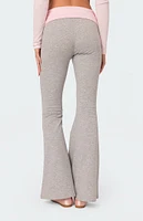 Edikted Molly Contrast Flared Leggings