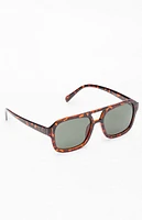 PacSun Tortoiseshell Plastic Aviator Sunglasses