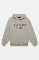 Fear of God Essentials Dark Heather Oatmeal Fleece Hoodie