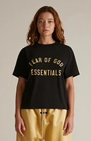 Fear of God Essentials Women's Black Tri-Blend Crew Neck T-Shirt