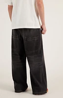 PacSun Ryder Oversized Pocket Ultra Baggy Cargo Jeans Black