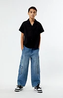 Pacsun Kids Embroidered Camp Shirt