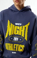 Nightlab Blue Washed Gym Hoodie