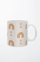 Beige Rainbow Coffee Mug