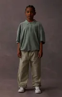Kids Fear of God Sycamore Terry Cloth Short Sleeve Polo Shirt