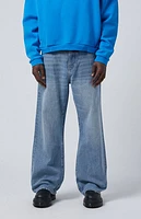 Pacsun Jordan Baggy Bootcut Jeans Light Indigo